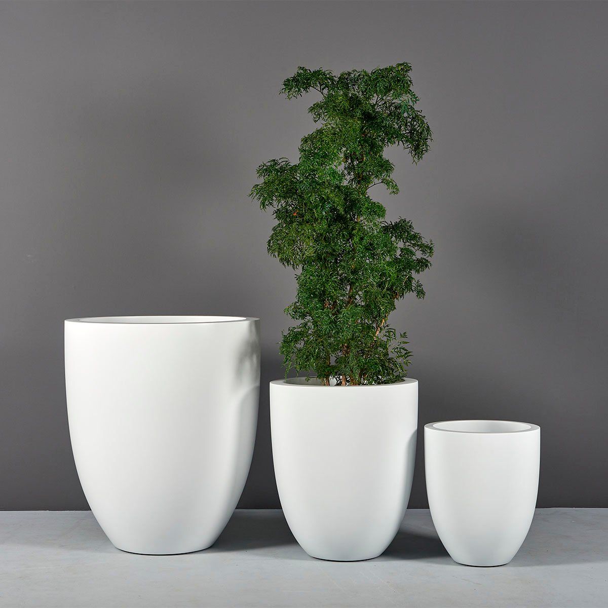 VALENCIA Tall Round Tapered Planter