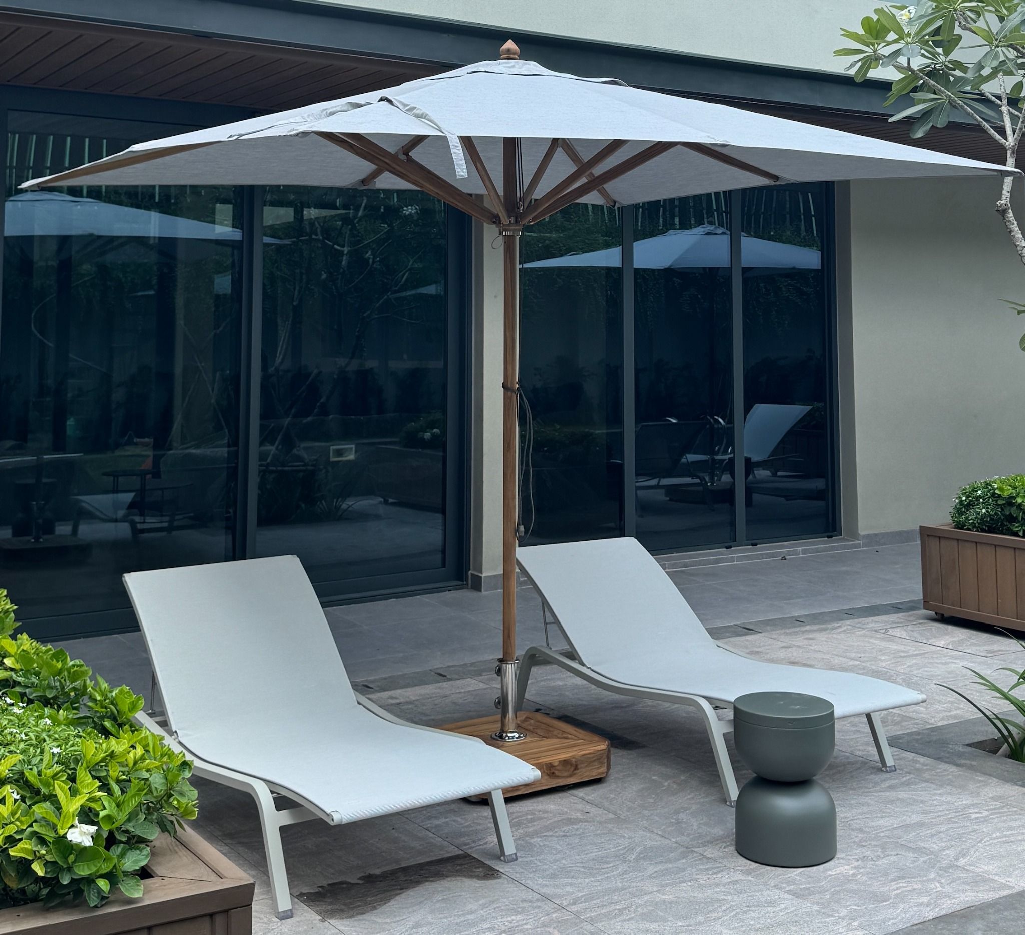 TEAK PARASOL
