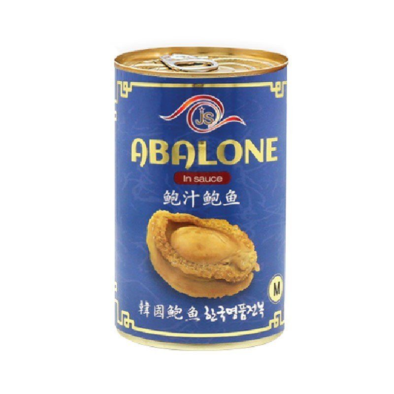 BÀO NGƯ ĐÓNG LON JINSHIN (JS) ABALONE HÀN QUỐC (8 CON/LON)