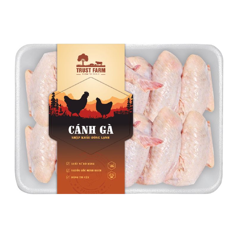 CÁNH GÀ NHẬP KHẨU ĐÔNG LẠNH TRUST FARM (KHAY 500G) - BRAZIL