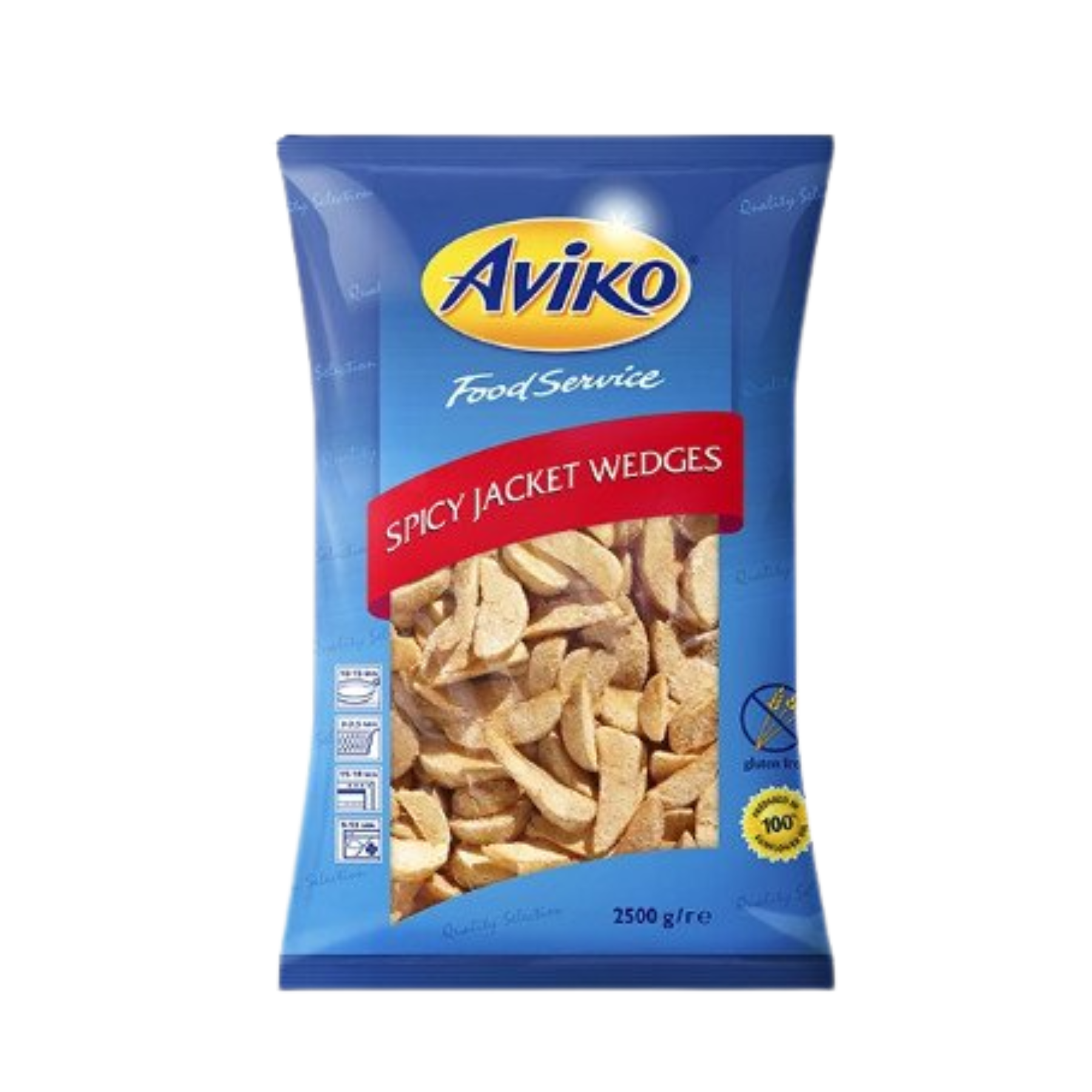 KHOAI TÂY CẮT MÚI AVIKO TẨM GIA VỊ ỚT-AVIKO SPYCY JACKET WEDGE - 2,5KG