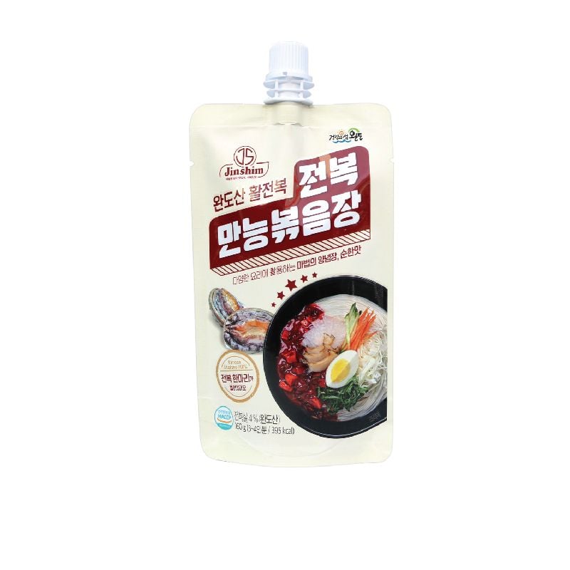SỐT TOKBOKKI BÀO NGƯ JINSHIM (JS) ABALONE HÀN QUỐC - VỊ BÁNH GẠO CAY (TÚI 160G)