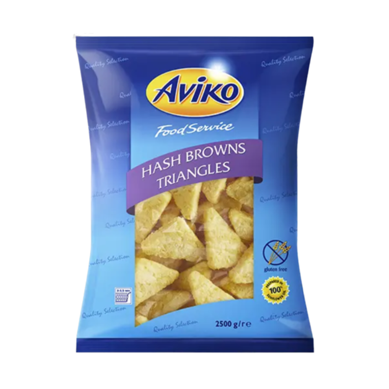 KHOAI TÂY HASHBROWN TAM GIÁC AVIKO-AVIKO HASHBROWN TRIANGLE-2,5KG