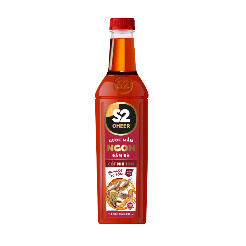 S2 CHEER NƯỚC MẮM NGON ĐẬM ĐÀ CỐT NHĨ TÔM 800ML