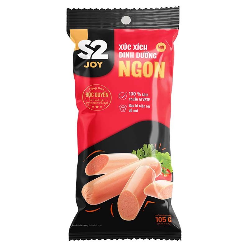S2 JOY XÚC XÍCH DINH DƯỠNG - NGON (MỚI) - 105G