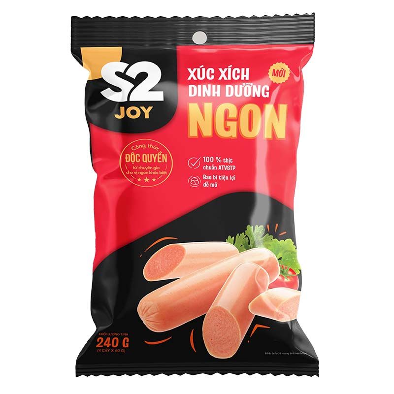 S2 JOY XÚC XÍCH DINH DƯỠNG - NGON (MỚI) - 240G