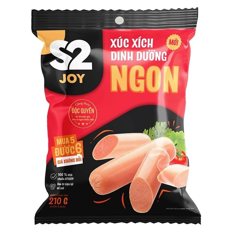 S2 JOY XÚC XÍCH DINH DƯỠNG - NGON (MỚI) - 210G