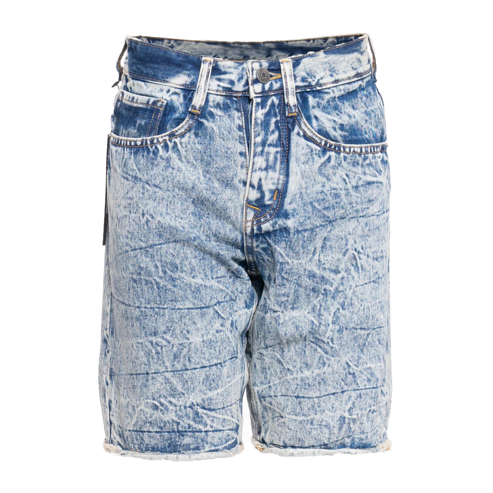 DENIM SHORTS - INDIGO CREASE