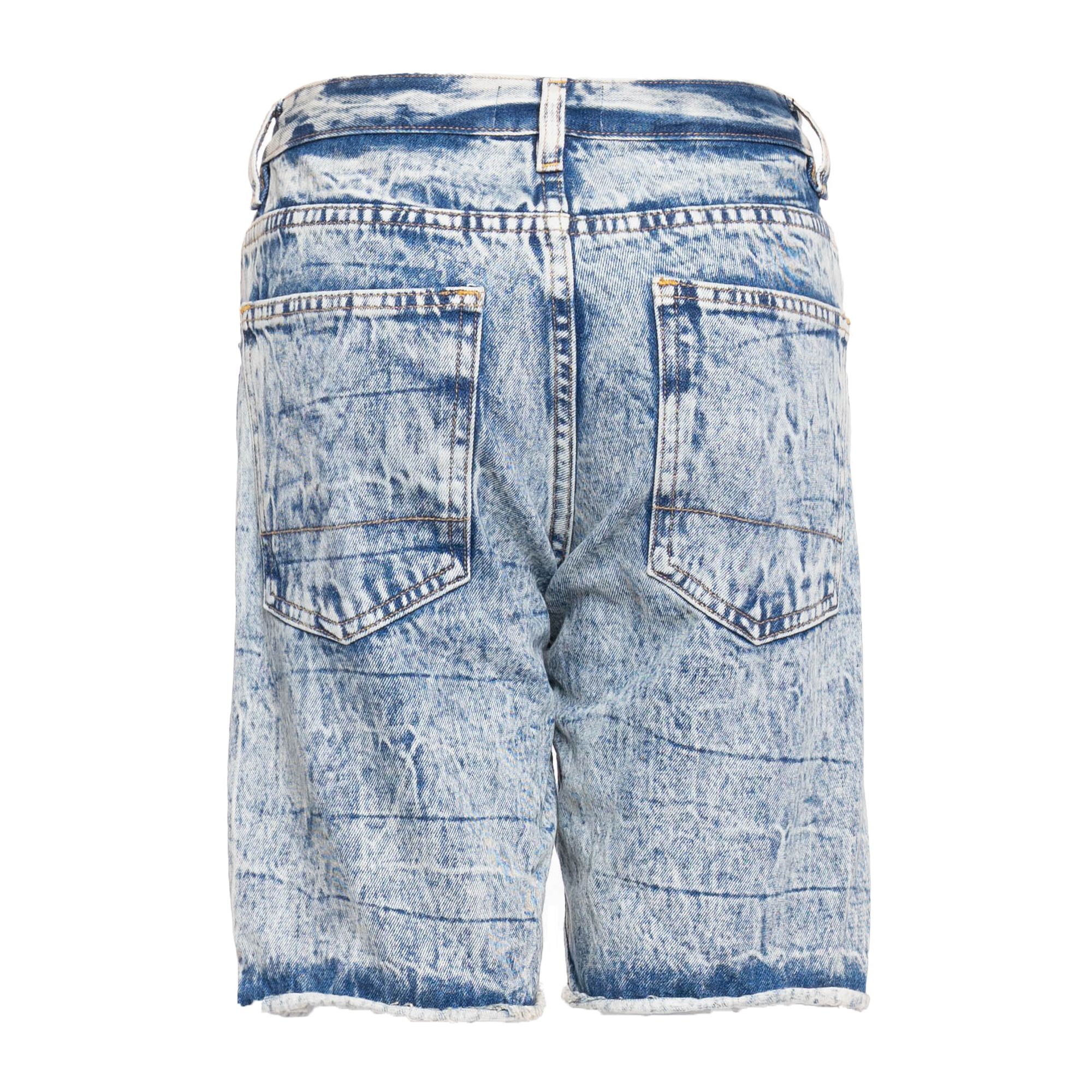 DENIM SHORTS - INDIGO CREASE
