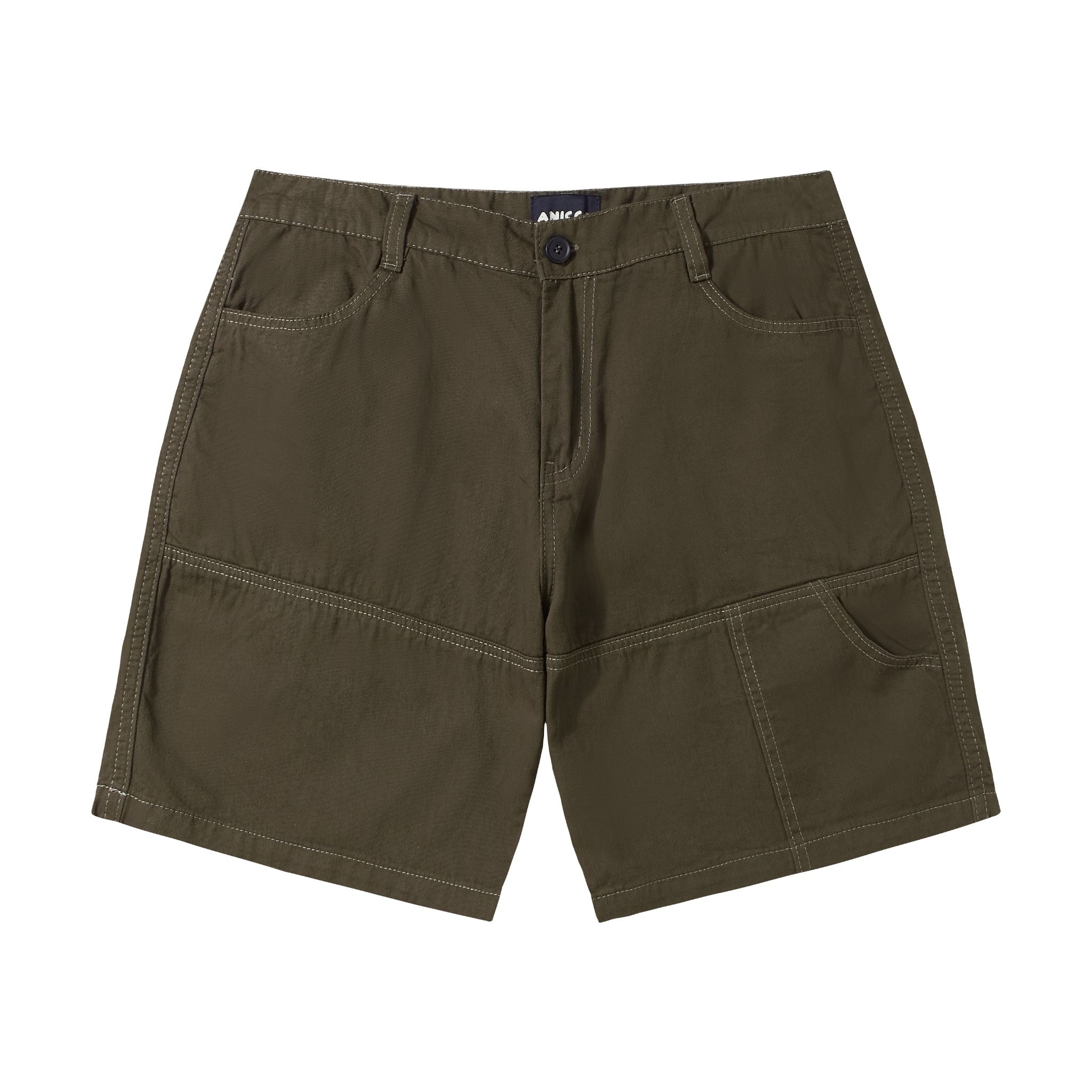 KAKI WORK SHORTS - BROWN