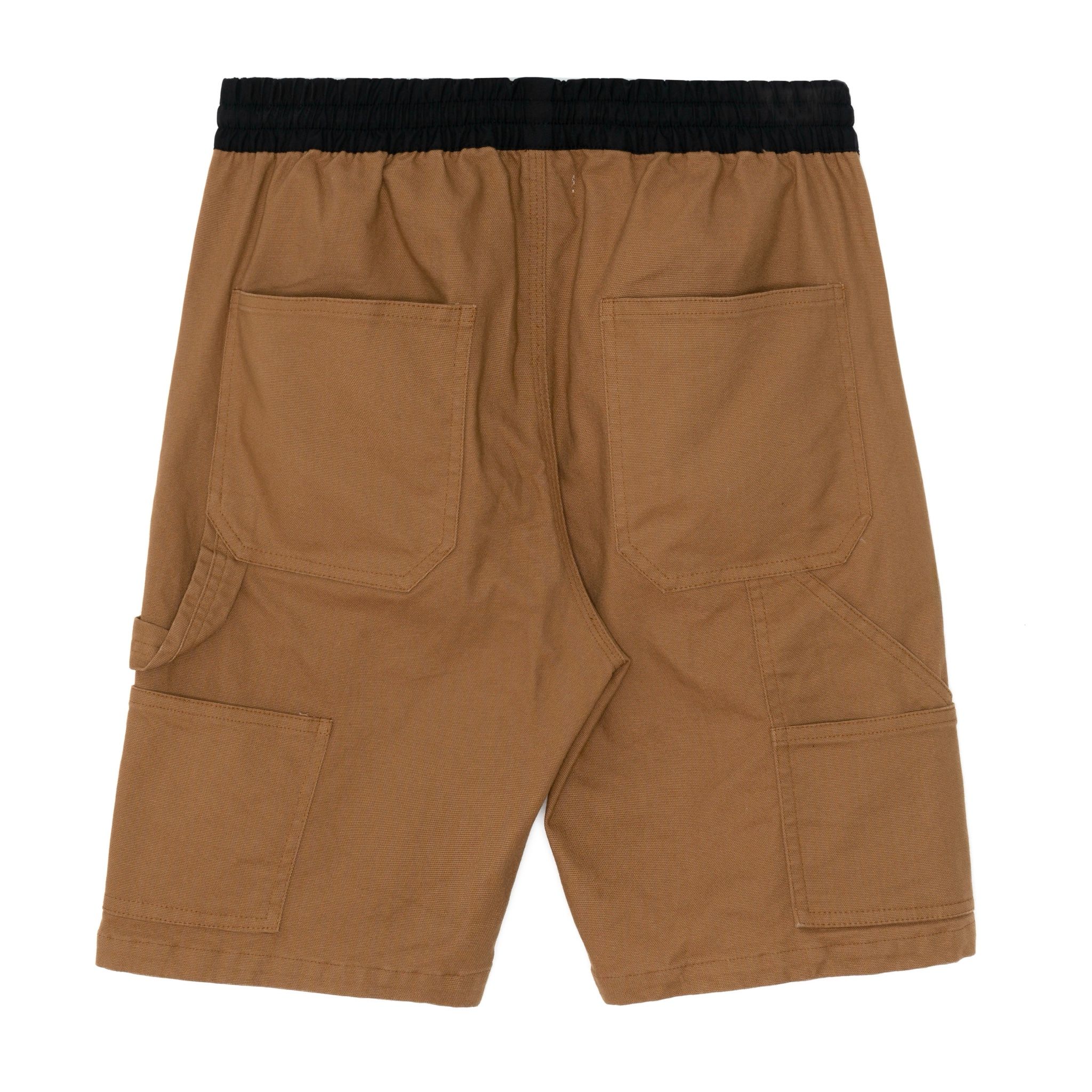 DRAWSTRING WORK SHORTS - BROWN