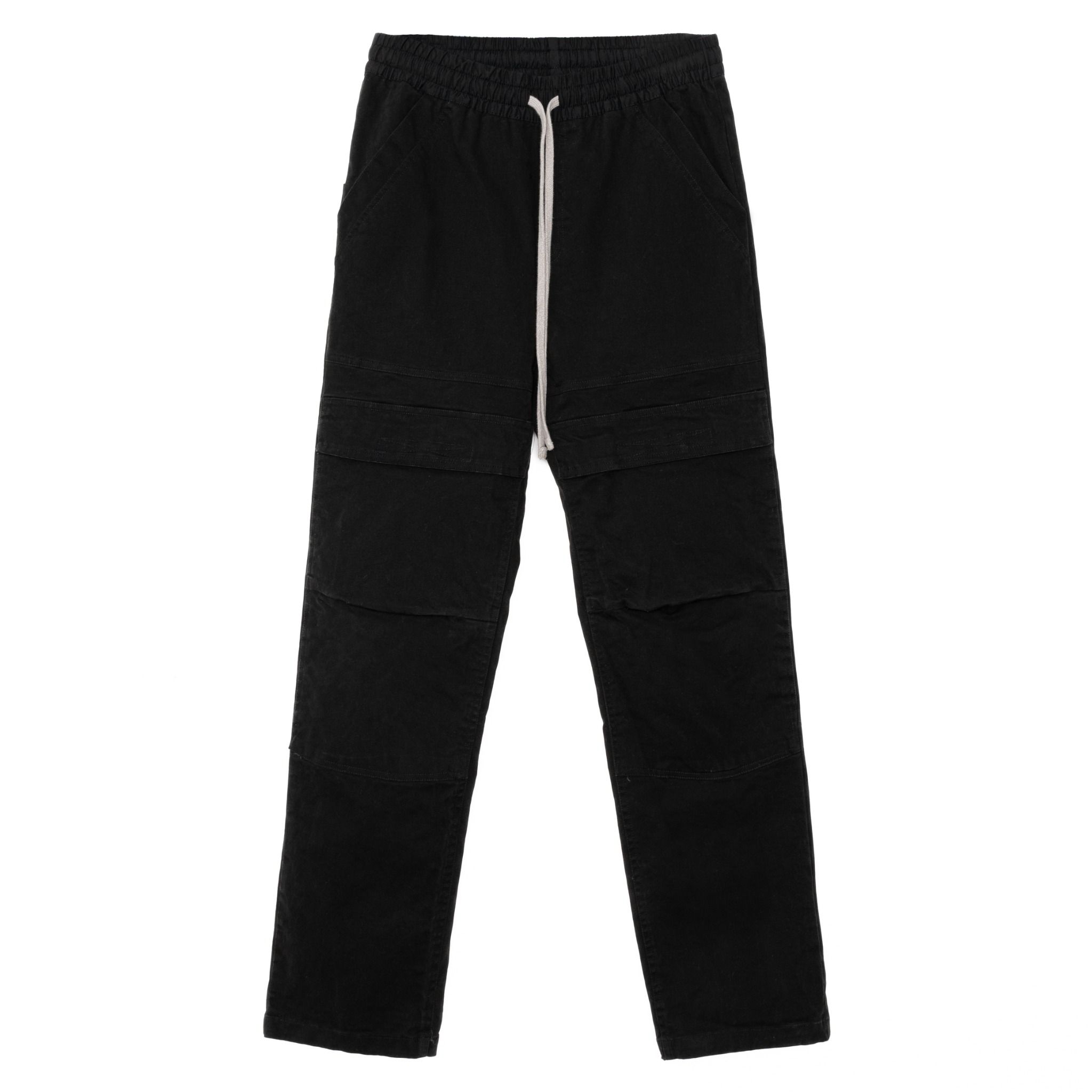 LOOSE HYBRID CARGO PANTS - BLACK