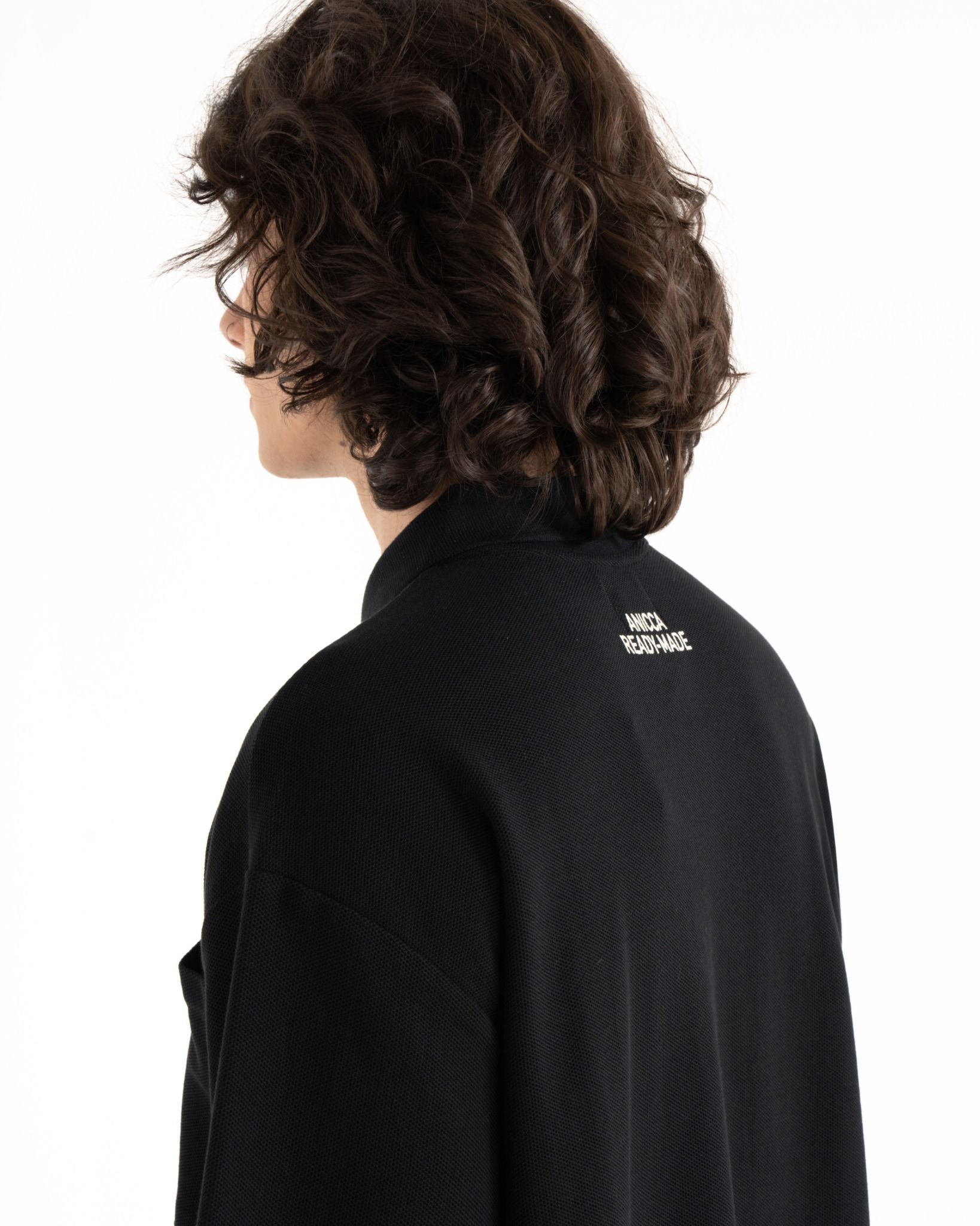 PIQUE POLO POCKET SHIRT - BLACK