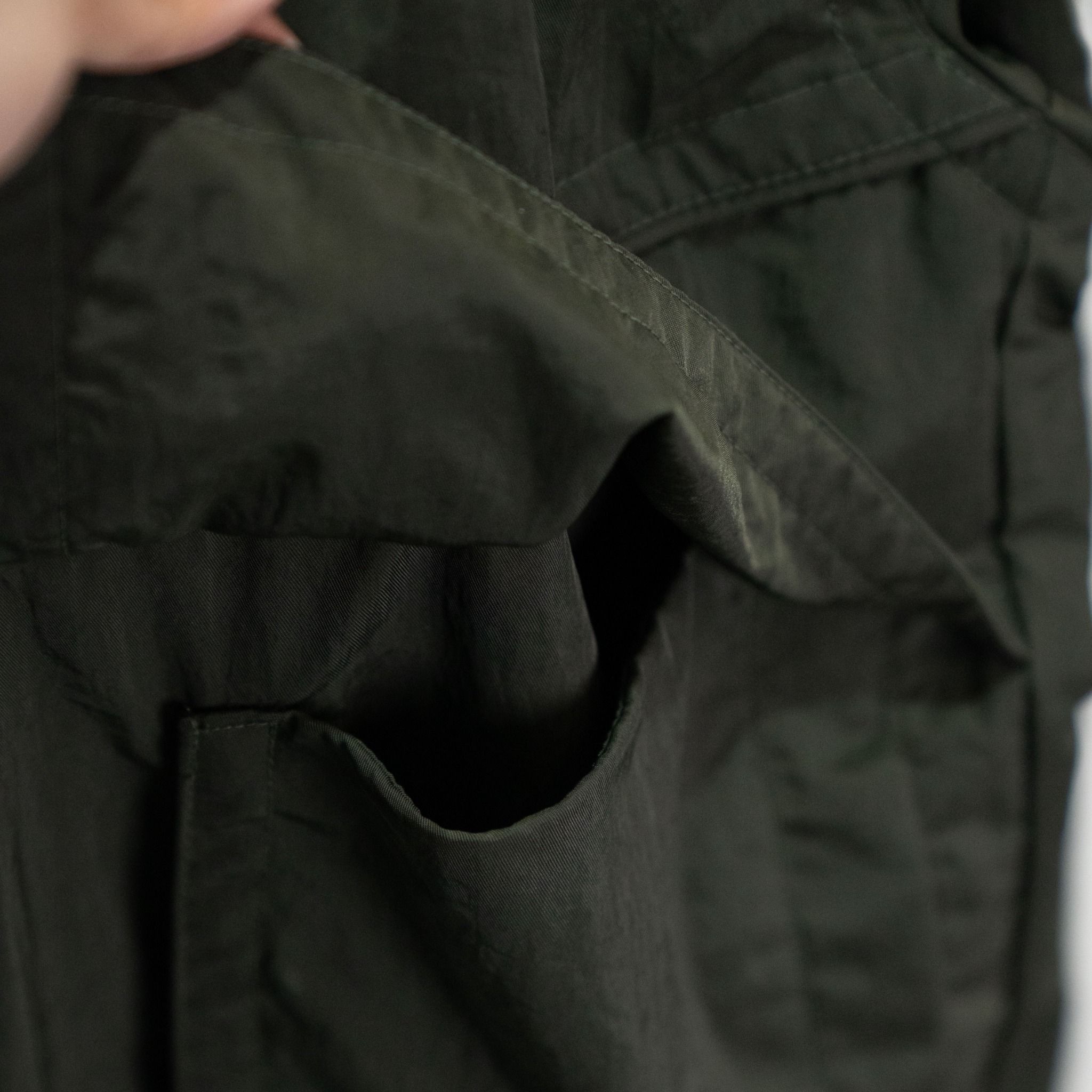 NYLON CARGO JACKET - DARK GREEN