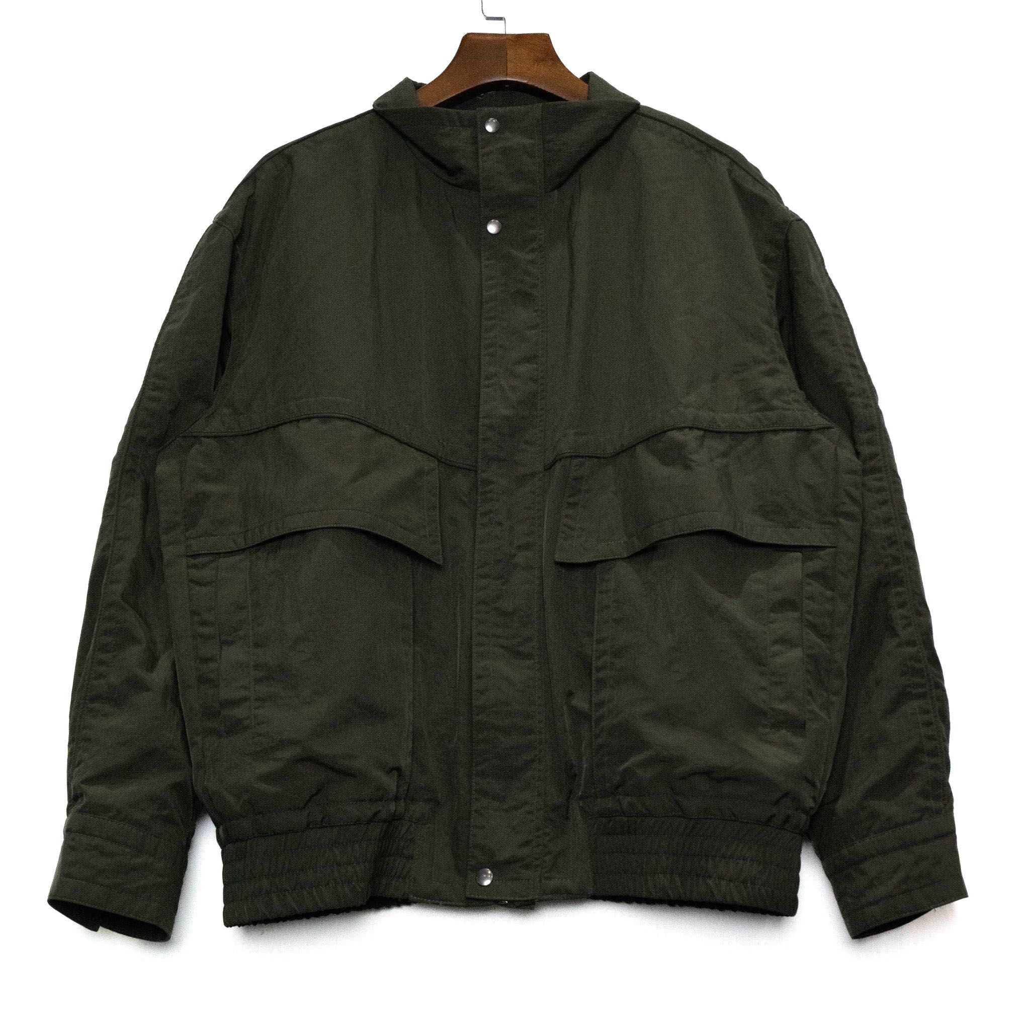 NYLON CARGO JACKET - DARK GREEN