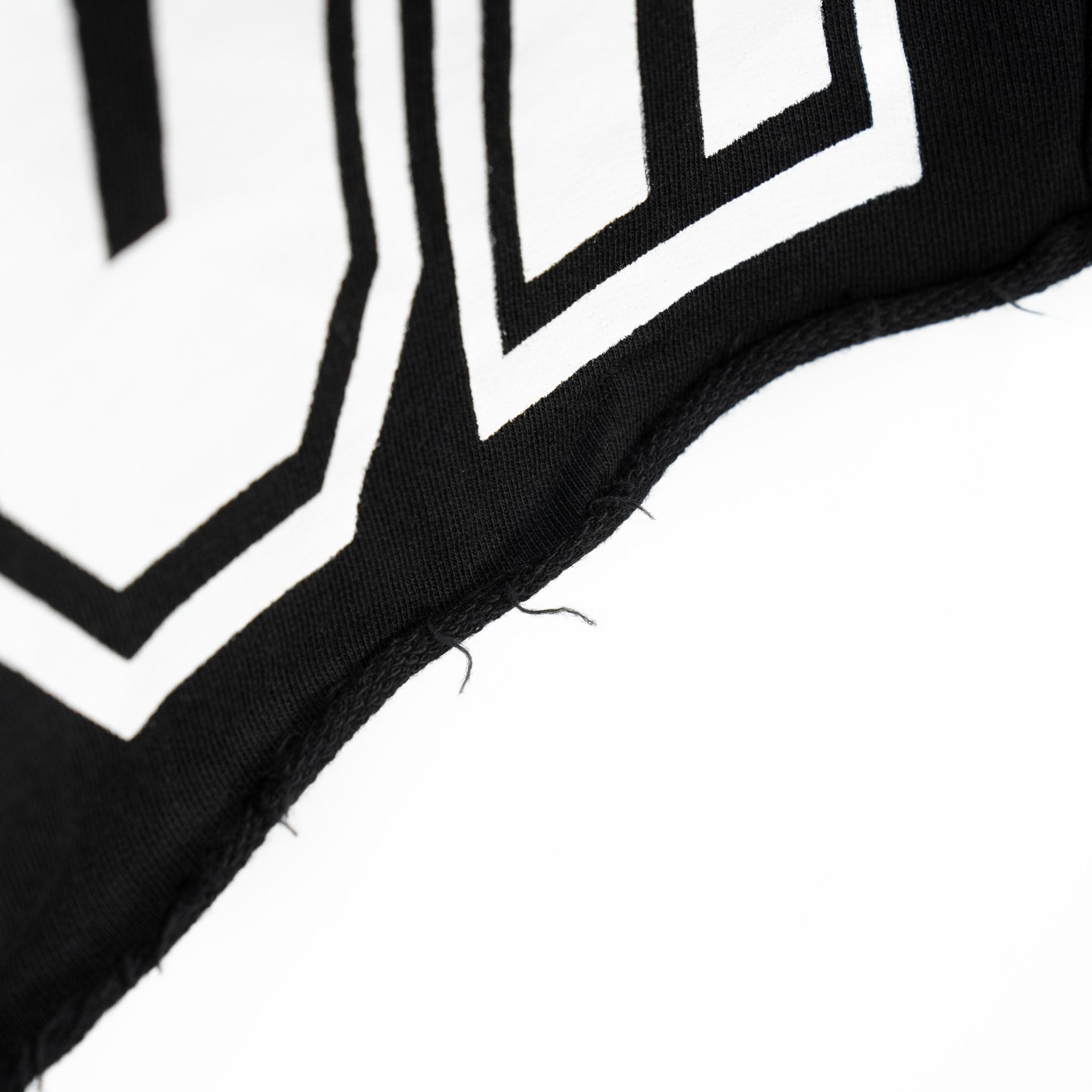 TERRY RAW SHORTS - BLACK VARSITY