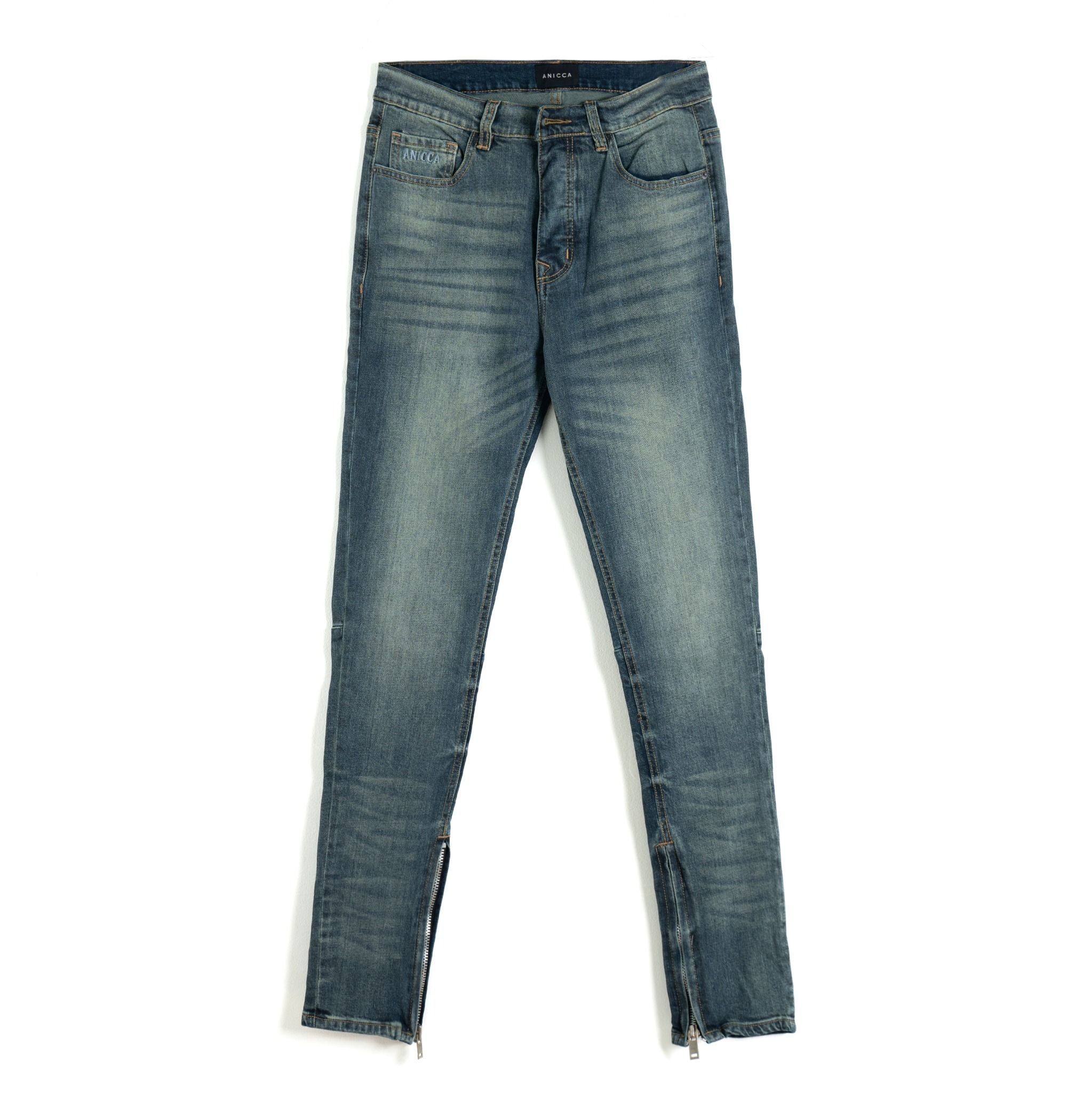 SLIM-SKINNY ZIPPER JEAN - INDIGO