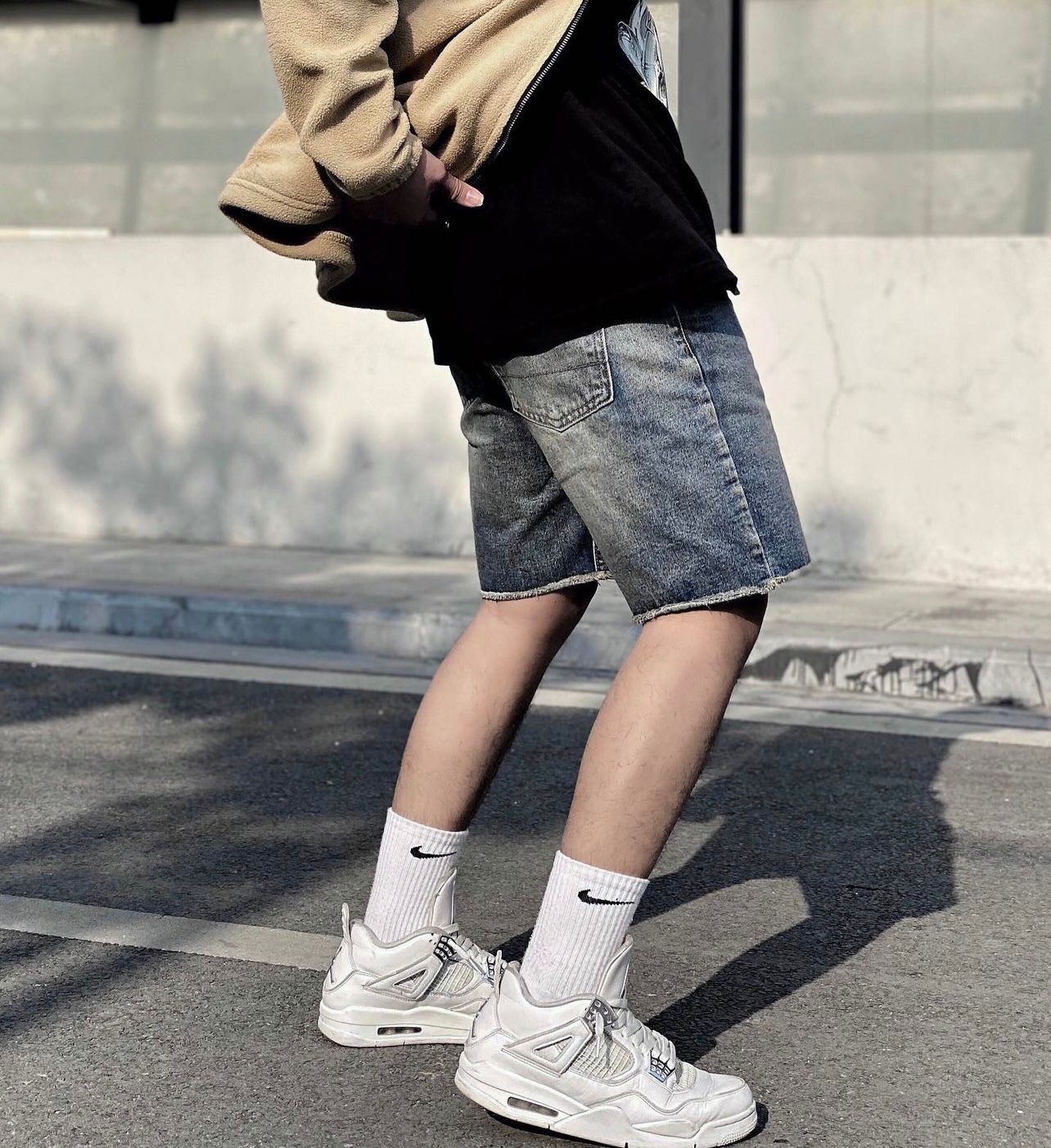 DENIM SHORTS - DEEP INDIGO
