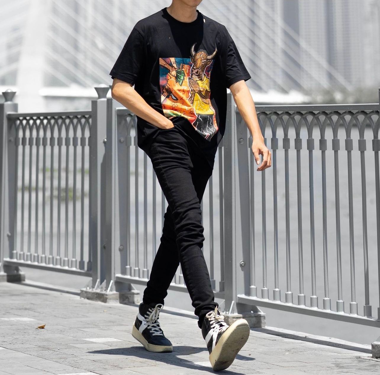 NTS RESCUE T SHIRT - BLACK