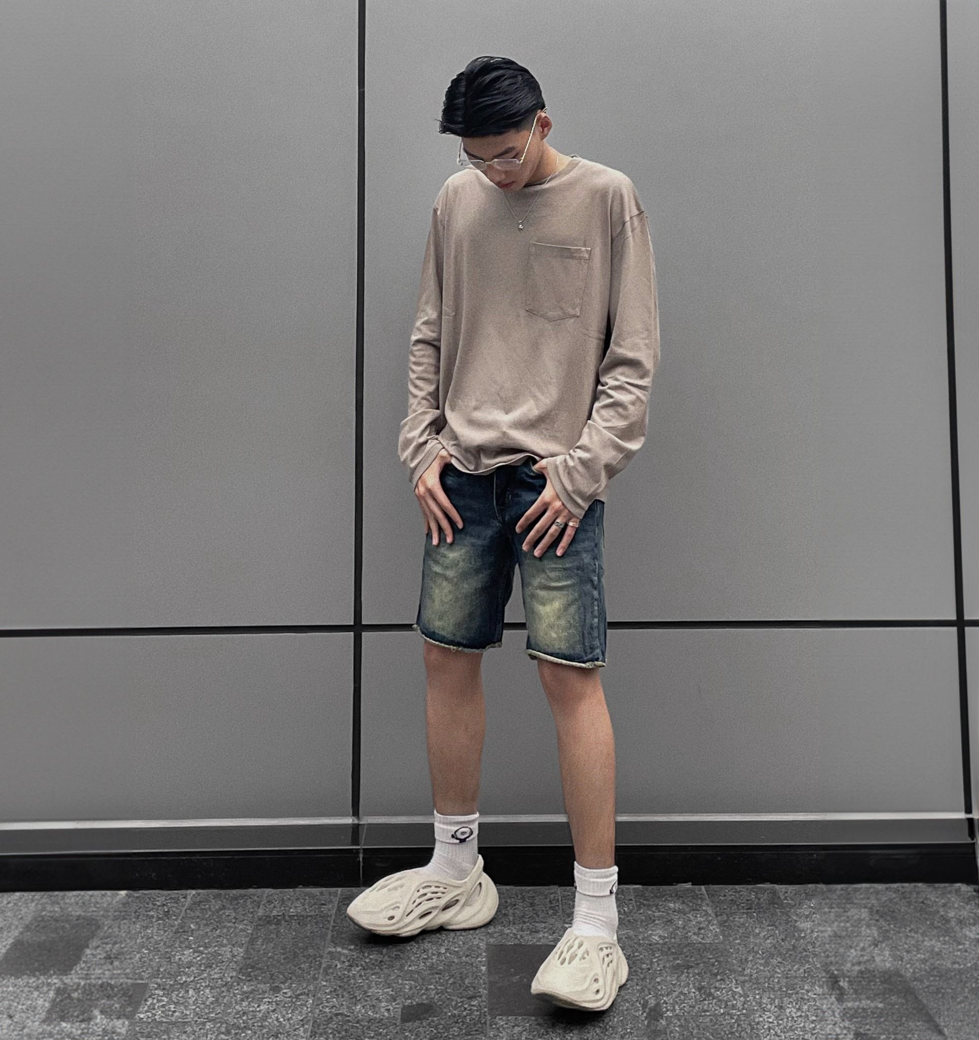 SPLIT POCKET LONG SLEEVE SHIRT - NOMAD