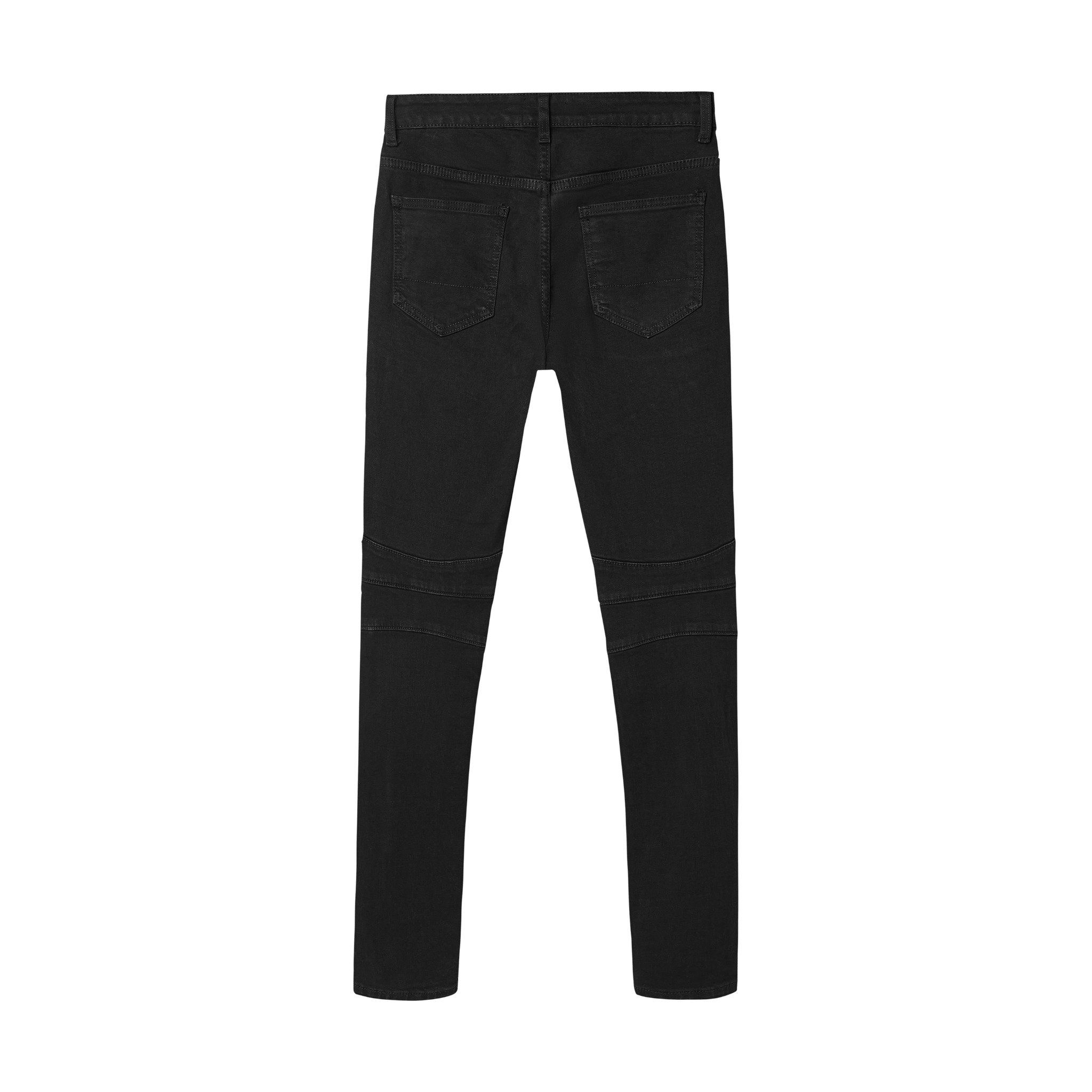 CLASSIC SLIM BIKER JEAN - BLACK