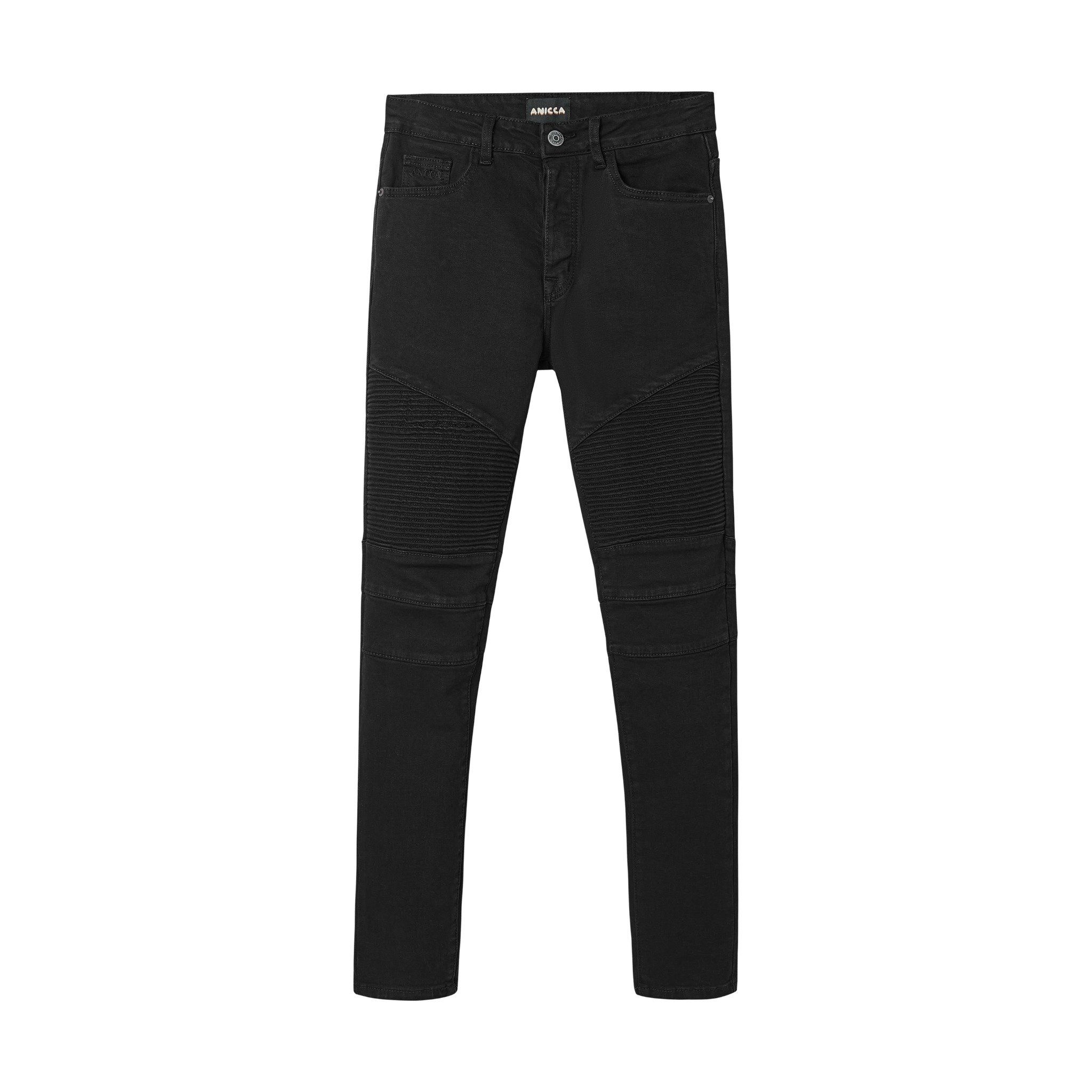 CLASSIC SLIM BIKER JEAN - BLACK