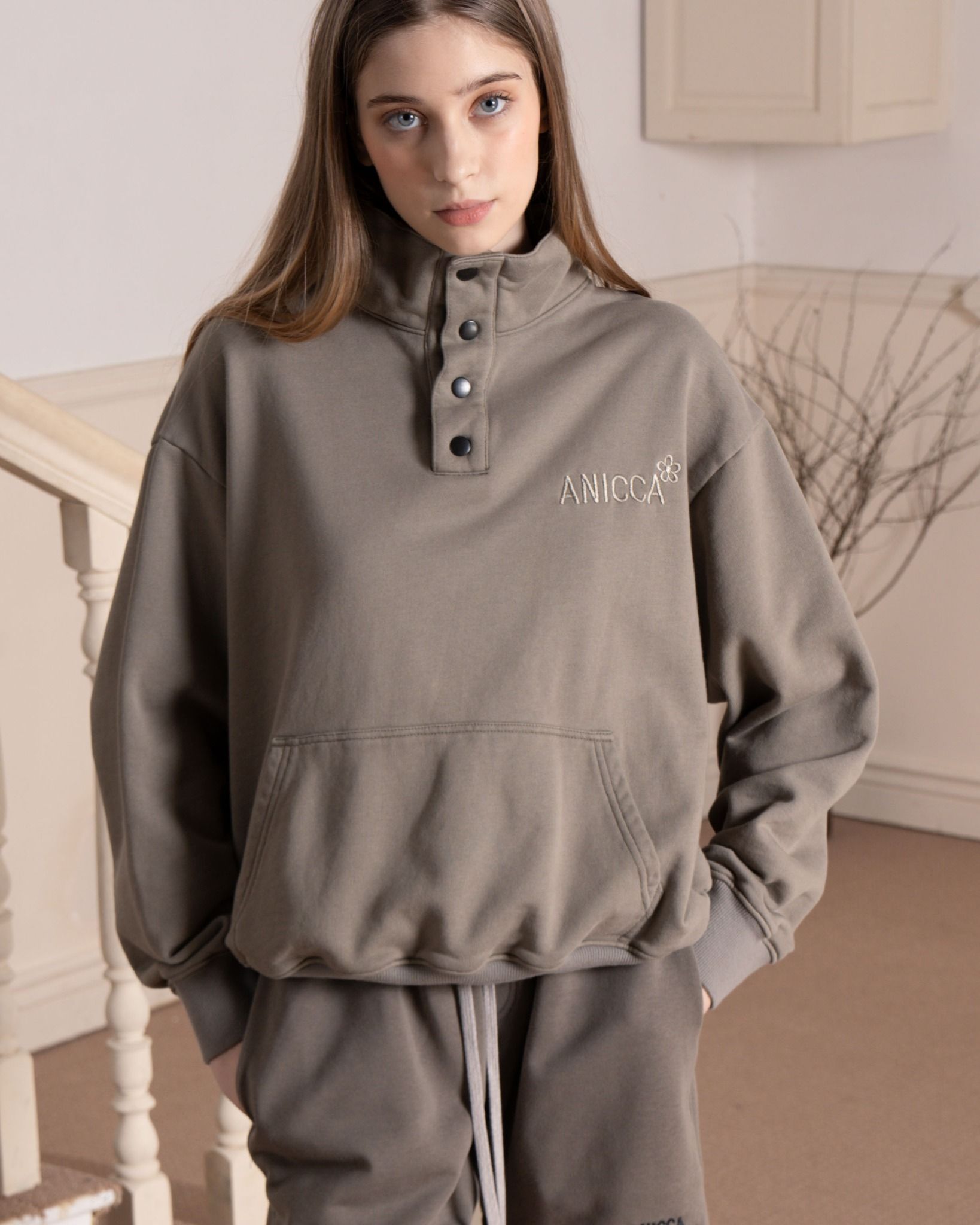 HENLEY SWEATER - STAR DUST