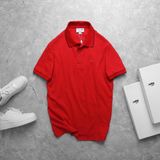 Áo Thun Nam Polo Ngắn Tay LCST CỔ PHỐI VIỀN XÁM, Form Slim-Fit, chất vải Dệt Kim dày dặn Hàng Xịn Chuẩn Hãng Cao Cấp