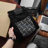 Quần Dài Jean Nam BBR MÀU ĐEN BLACK LOGO HỌA TIẾT TÚI Form SlimFit Vải Co Giãn Hàng Xuất Xịn Có Big Size