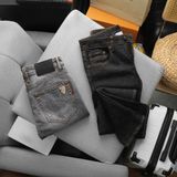 Quần Jean Nam BUR Slimfit Hàng Chuẩn – Có Big Size | Màu Xám Muối Tiêu & Đen Muối Tiêu