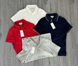 Áo Thun Nam Polo Ngắn Tay LCST CỔ PHỐI VIỀN XÁM, Form Slim-Fit, chất vải Dệt Kim dày dặn Hàng Xịn Chuẩn Hãng Cao Cấp