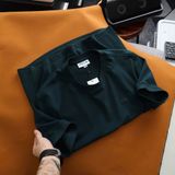 Áo Thun Nam Cổ Ôm Tròn, Áo Phông BASIC CÁ RED MOUTH FRANCE LIMITED Coton Pique Hàng Hiếm xịn Chính Hãng T- shirt S2025