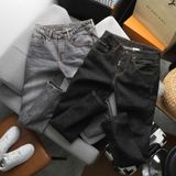 Quần Jean Nam BUR Slimfit Hàng Chuẩn – Có Big Size | Màu Xám Muối Tiêu & Đen Muối Tiêu
