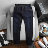 Quần Jean Nam Cao Cấp VUITTON HỌA TIẾT TÚI NÚT NGỌC TRAI Form SlimFit Mềm Mịn Siêu Co Giãn Hàng Xuất Xịn Có Big Size