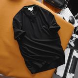 Áo Thun Phông Nam Cổ Tròn Logo Cùng Màu LCST VIỀN CỔ XANH FRANCE LIMITED Hàng Xuất Xịn có big size