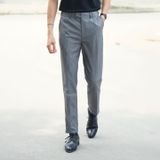 Quần Tây Nam - Quần Âu BURBERRY LOGO TÚI VIỀN DÂY Ống Dài Dáng Ôm Chất Co Giãn Dễ Chịu Chống Nhăn Hàng Xuất Xịn Cực Sang