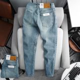 Quần Jean Nam ZARA XANH WAS CXZR004 Lót Viền Ống Form SlimFit Mềm Mịn Co Giãn Hàng Xịn Chính Hãng CÓ BIG SIZE
