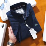 Áo sơ mi nam ngắn tay CÓ TÚI LCST COTTON CỔ CÀI KHUY công nghệ kháng khuẩn thời trang văn phòng lịch lãm có big size