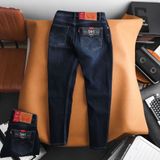 Quần Jean Nam Dáng Dài LV 511 PREMIUM Màu Navy Xanh Đá Form SlimFit Mềm Mịn Co Giãn Hàng Xuất Xịn Có Big Size