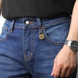 Quần Jean Nam Cao Cấp LV VUITTON LOGO TÚI Màu Xanh Basic Form SlimFit Mềm Mịn Siêu Co Giãn Hàng Xuất Xịn Có Big Size