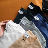 Áo Thun Nam Cổ Ôm Tròn, Áo Phông BASIC CÁ RED MOUTH FRANCE LIMITED Coton Pique Hàng Hiếm xịn Chính Hãng T- shirt S2025
