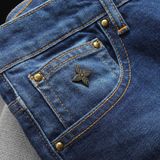 Quần Jean Nam Cao Cấp LV VUITTON LOGO TÚI Màu Xanh Basic Form SlimFit Mềm Mịn Siêu Co Giãn Hàng Xuất Xịn Có Big Size