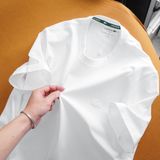 Áo Thun Phông Nam Cổ Tròn Logo Cùng Màu LCST VIỀN CỔ XANH FRANCE LIMITED Hàng Xuất Xịn có big size