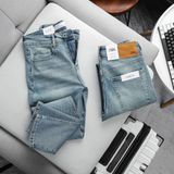 Quần Jean Nam ZARA XANH WAS CXZR004 Lót Viền Ống Form SlimFit Mềm Mịn Co Giãn Hàng Xịn Chính Hãng CÓ BIG SIZE