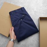 Quần Tây Nam - Quần Âu BURBERRY Vải Hạt 4 Màu LOGO NGỰA VIỀN DÂY Ống Dài Dáng Ôm Chất Co Giãn Dễ Chịu Xịn Hàng Hiệu Cao Cấp