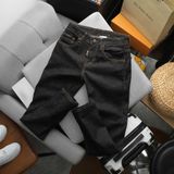 Quần Jean Nam BUR Slimfit Hàng Chuẩn – Có Big Size | Màu Xám Muối Tiêu & Đen Muối Tiêu