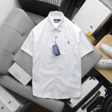 Áo Sơ Mi Nam Tay Ngắn Cộc Tay BASIC POLO RALPH LAUREN Cổ Sơ Mi Hàng Xuất Xịn Cao Cấp Form SlimFit Vải Gân Kim
