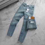 Quần Jean Nam ZARA XANH WAS CXZR004 Lót Viền Ống Form SlimFit Mềm Mịn Co Giãn Hàng Xịn Chính Hãng CÓ BIG SIZE