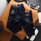 Quần Jean Nam Dáng Dài LV 511 PREMIUM Màu Navy Xanh Đá Form SlimFit Mềm Mịn Co Giãn Hàng Xuất Xịn Có Big Size