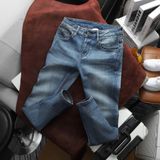 Quần Jean Nam BURBERRY LOGO TÚI Màu Xanh Was Sang Trọng Hàng Xịn Chuẩn Hãng Có Big Size